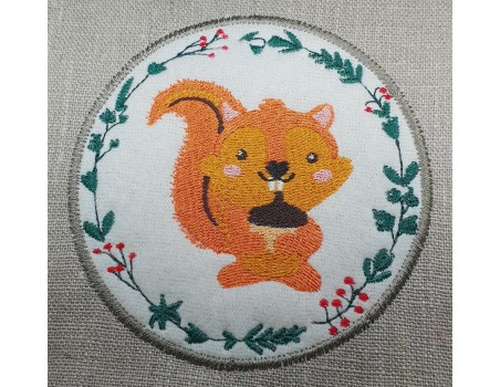 Instant download machine embroidery Squirrel