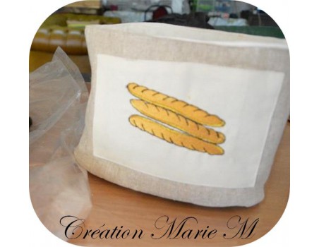 Motif de broderie baguettes