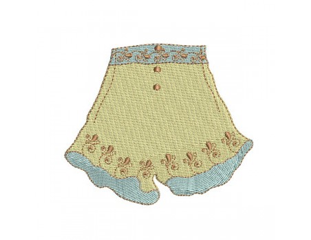 Motif de broderie machine  lingerie rétro