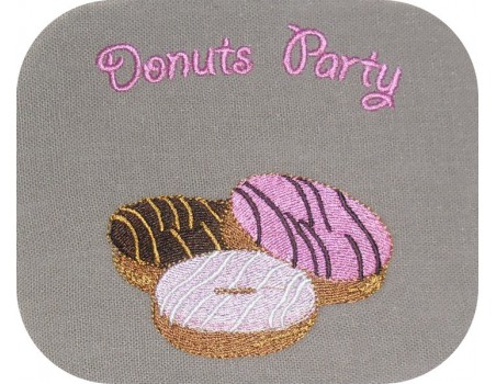 Motif de broderie machine donuts