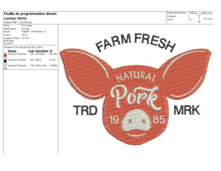 Instant download machine embroidery  beef