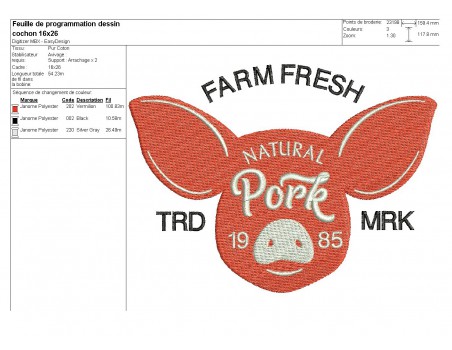 Instant download machine embroidery  beef