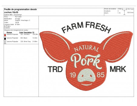 Instant download machine embroidery  beef