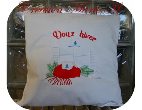 Motif de broderie machine doux hiver