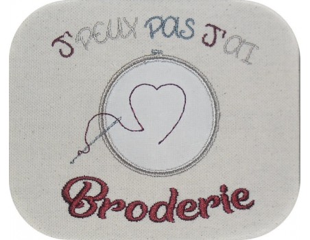 Motif de broderie machine broderie main