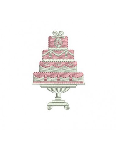 motif de broderie wedding cake