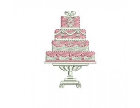 motif de broderie wedding cake