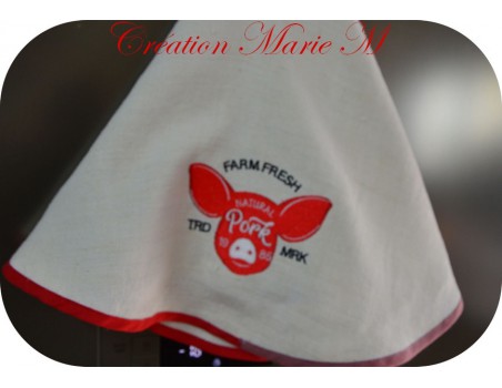 Instant download machine embroidery  beef