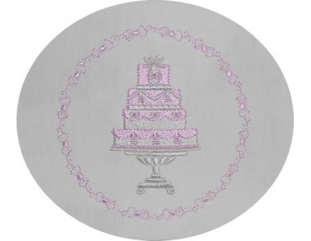 motif de broderie wedding cake