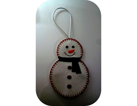 Motif de broderie machine bonhomme de neige ITH