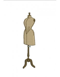 Motif de broderie mannequin n°3