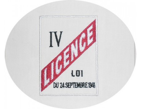 motif de broderie Licence IV