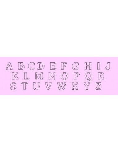Motif de broderie alphabet redwork