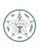 embroidery design esoteric pentagram