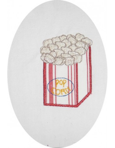 motif de broderie pop corn