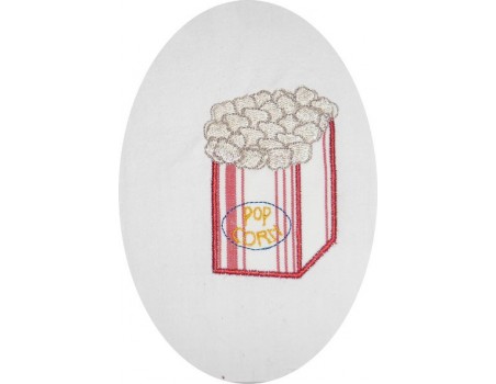 motif de broderie pop corn