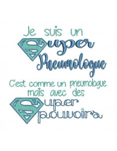 Embroidery design super doctor