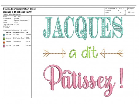 Embroidery design it's back to school