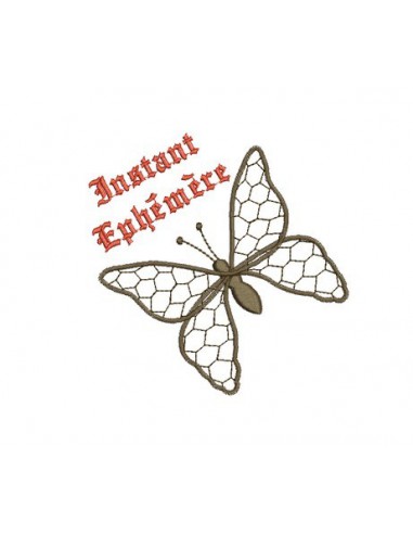 motif de broderie papillon