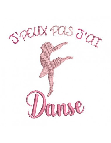 Motif de broderie machine danse