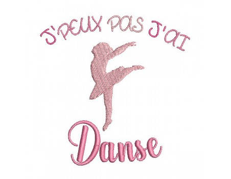 Motif de broderie machine danse