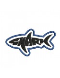 Instant download machine embroidery design shark
