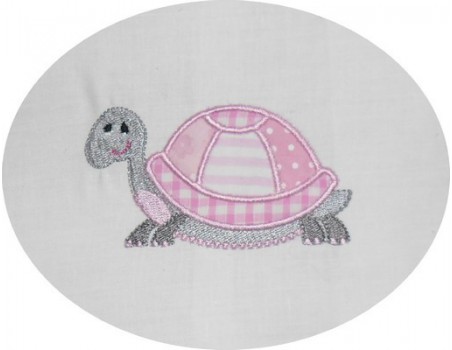 Motif de broderie tortue