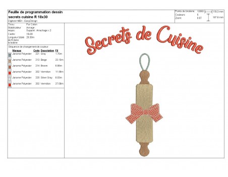 Instant download machine embroidery design family secrets round spatula