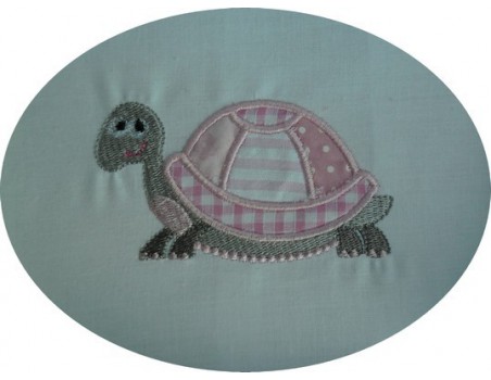 Motif de broderie tortue