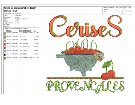 Instant download machine embroidery  Camargue rice