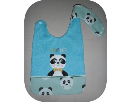 Embroidery design panda candy