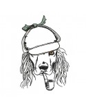 Instant download machine embroidery applique dog Cocker Spaniel