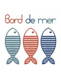 Instant download machine embroidery design bayadère fish