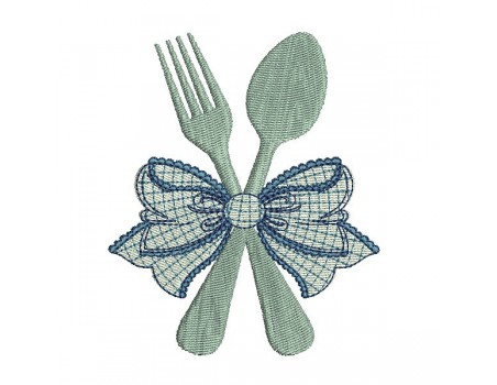 Instant download machine embroidery cutlery