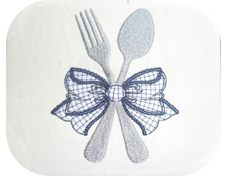 Instant download machine embroidery cutlery