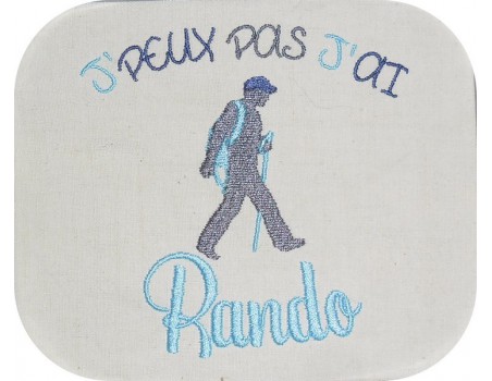 Instant download machine embroidery design hiking woman