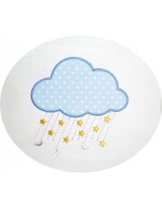 motif de broderie nuage