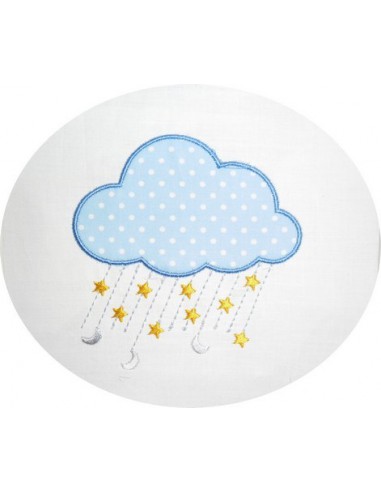 motif de broderie nuage