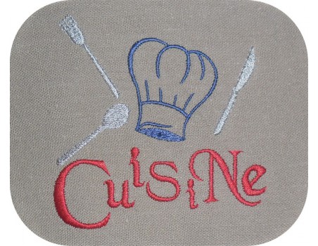 Instant download machine embroidery chef's kitchen