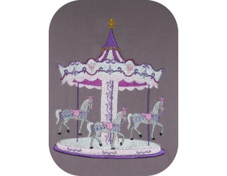 Motif de broderie carrousel