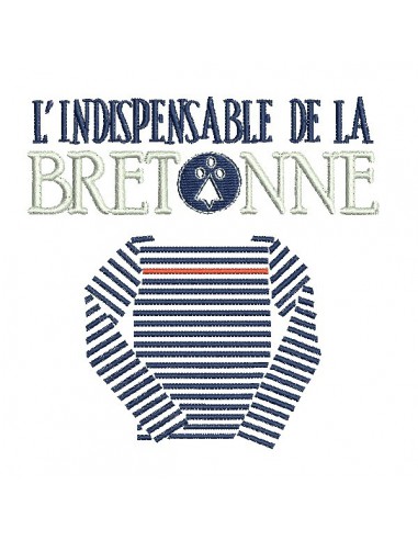 Instant download machine embroidery  Breton sailor