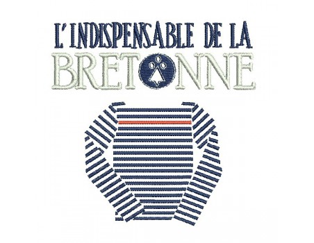 Instant download machine embroidery  Breton sailor