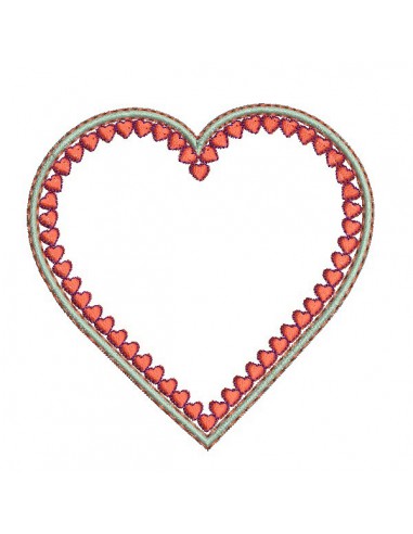 Instant download machine embroidery  applique heart valentines day