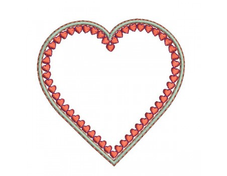 Instant download machine embroidery  applique heart valentines day