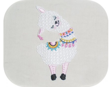 Motif de broderie machine  lama