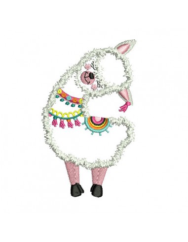 Instant download machine embroidery lama