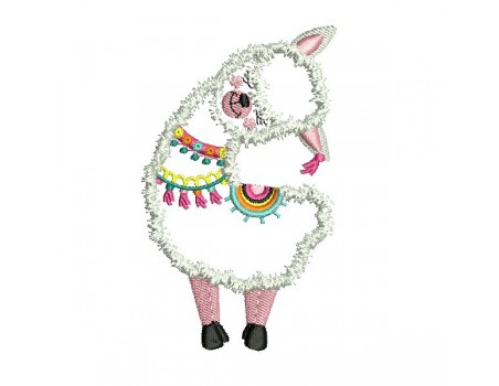 Instant download machine embroidery lama