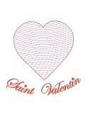 Instant download machine embroidery  heart  mylar