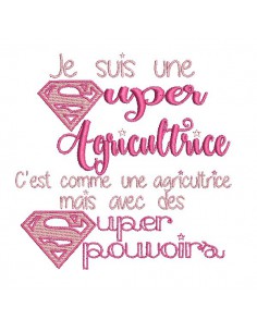 Embroidery design super beautician