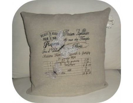 Motif de broderie machine papillon